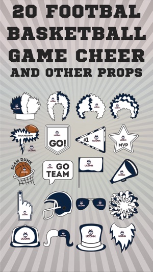 UConn Huskies Selfie Stickers(圖3)-速報App