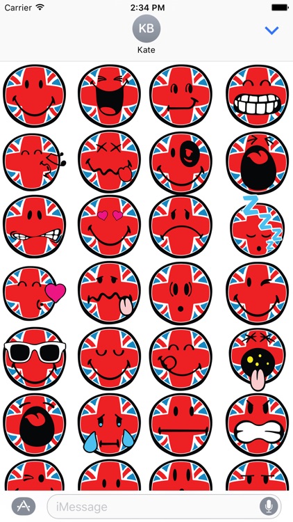 Smiley British Flags