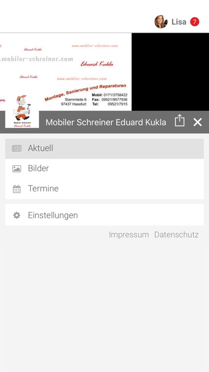 Mobiler Schreiner Eduard Kukla