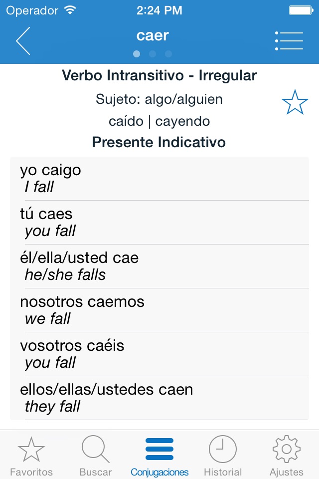 English Spanish Verbs screenshot 3