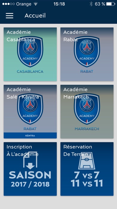 PSG Academy Maroc screenshot 2