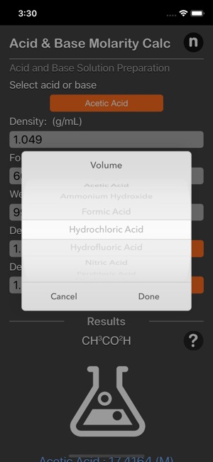 Acid and Base Molarity Calc(圖3)-速報App