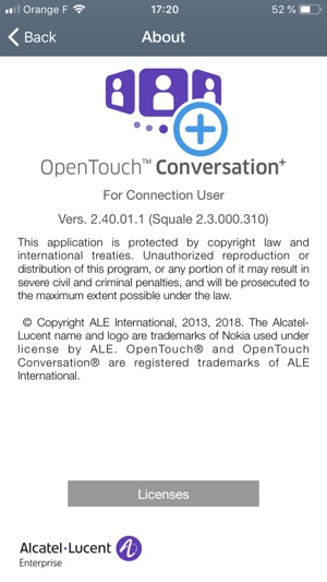 OpenTouch Conversation Plus