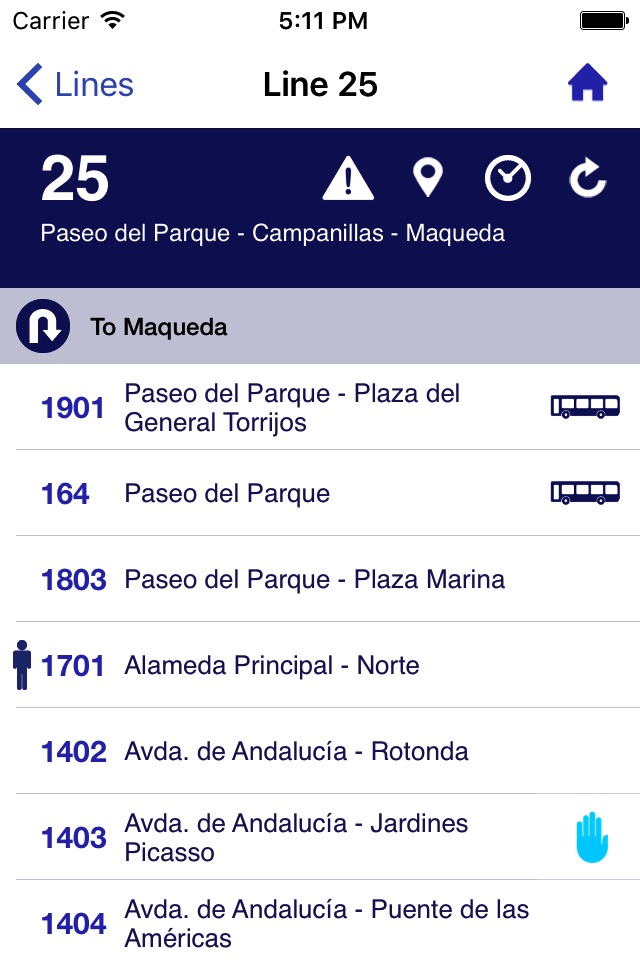 EMT Málaga screenshot 4