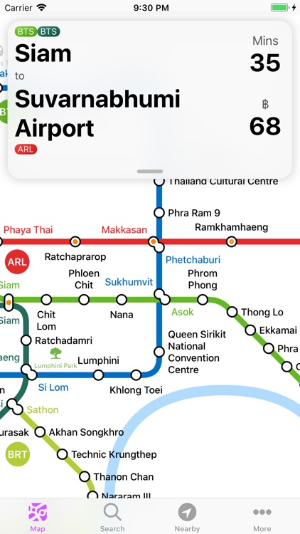 Bangkok Metro Transit Map
