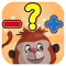 monkey run mathmatics puzzles is a learning game designed to teach numbers and mathematics