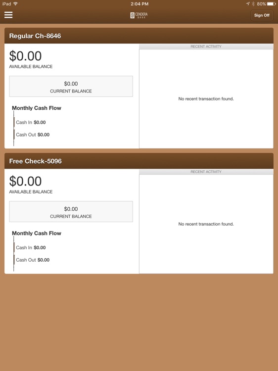 Cendera Bank Mobile for iPad