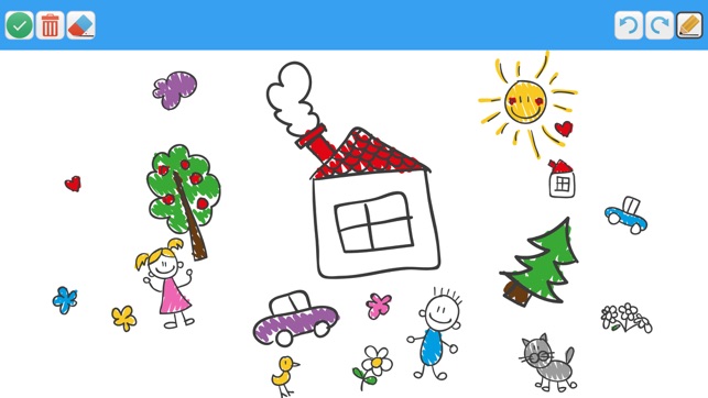 Whiteboard for kids: toddlers draw and color board(圖4)-速報App