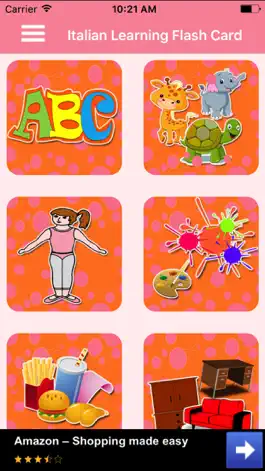 Game screenshot Italian Learning Flash Card mod apk