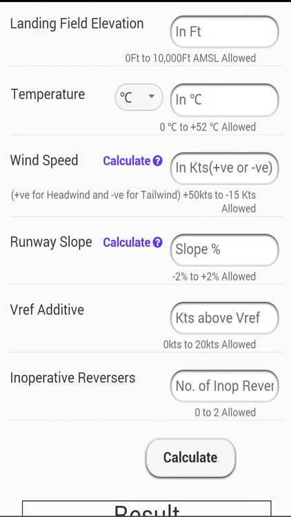 E190 Landing Distance Calc Pro