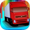 Cute Car Trucks Coloring Book Game