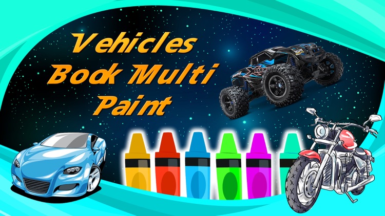 Vehicles Book Multi Paint