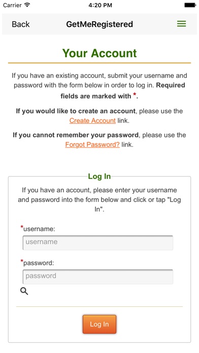 GetMeRegistered screenshot 3