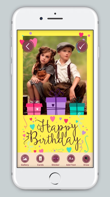 B'day Celebration Card Photo Frame