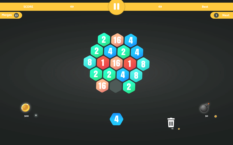 Launch & Merge : Hexa Puzzle screenshot 2