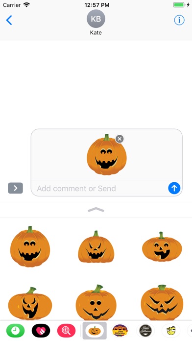 Halloween Pumpkin emoji smiley screenshot 3