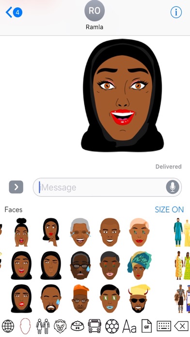 Afrimoji Afro-Caribbean Emojis screenshot 2