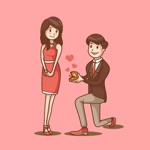 Dating Life Couple Stickers
