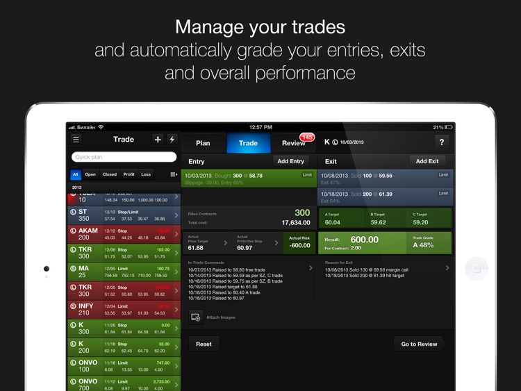 Trade journal software