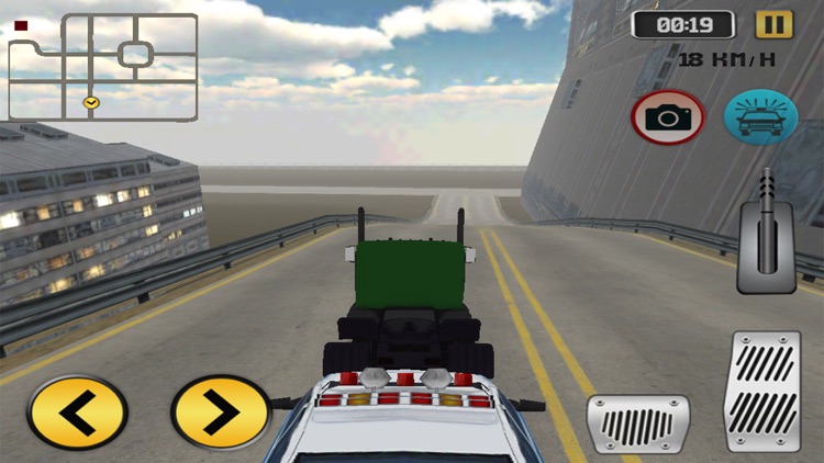 Highway Police Truck Driving