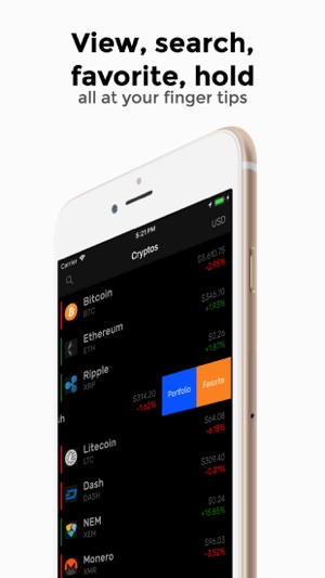 CryptoMarket: Bitcoin Ticker