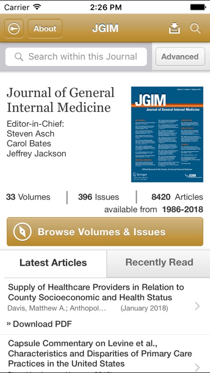 Journal of Gen Internal Med