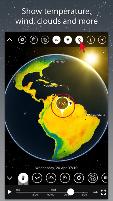 3d weather meteoearth app