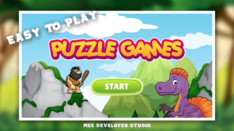 Caveman & Dinosaur Puzzle Quiz