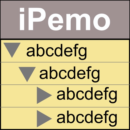 階層型メモ管理 iPemo
