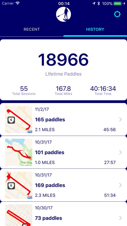 Paddlz: Paddle Fitness Tracker
