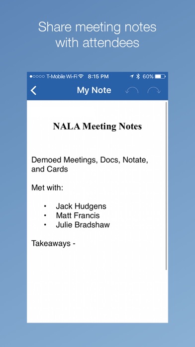 Notate Meetings for VMware screenshot 3