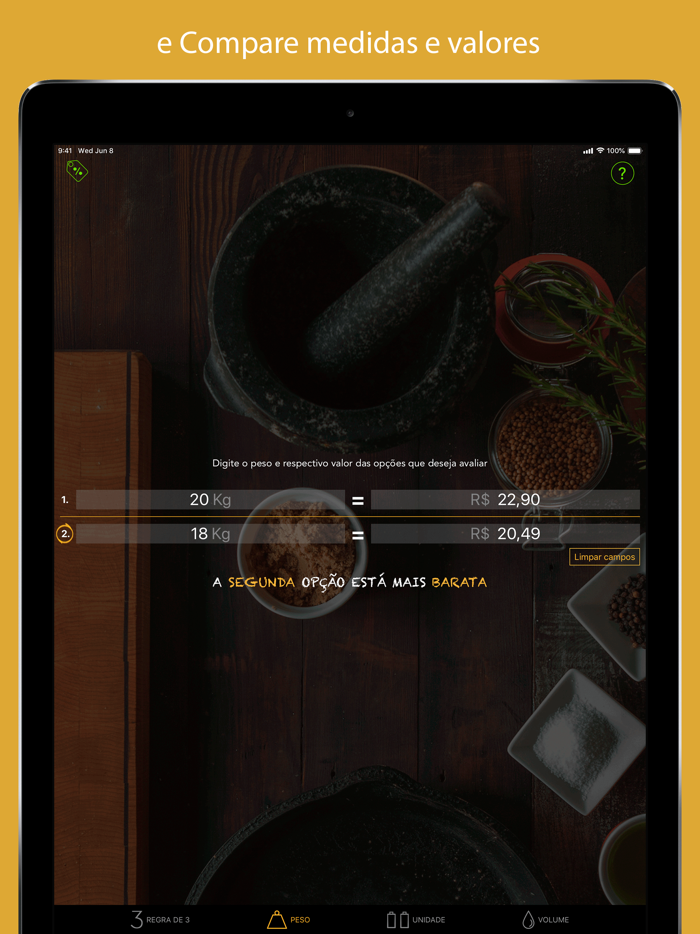 Compare - Regra de 3