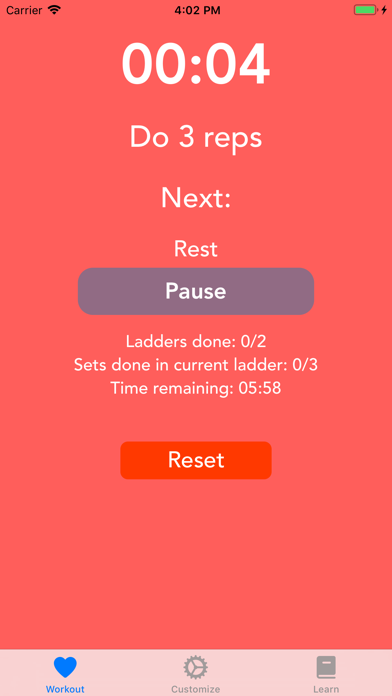 Ladder Workout Timer screenshot 2