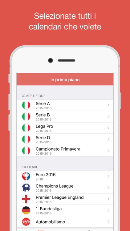Serie A / Serie B Calendario