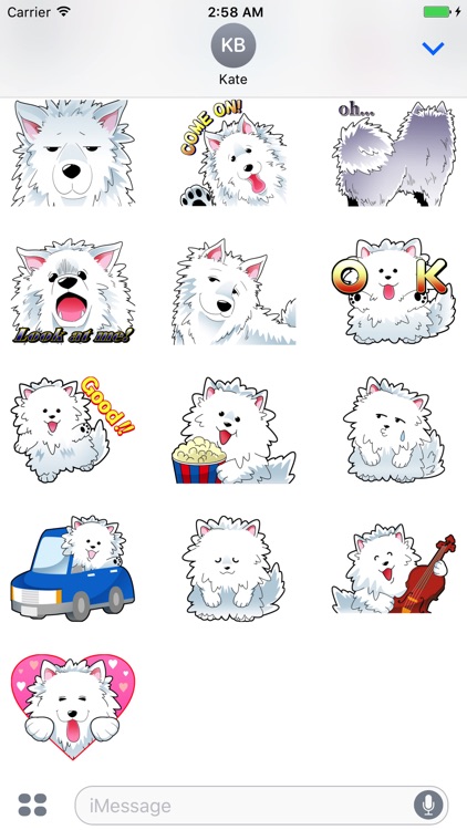 Samoyed The Dog Stickers screenshot-3