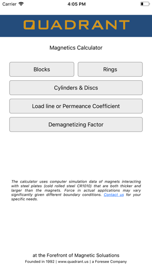 Quadrant Magnetics Calculator