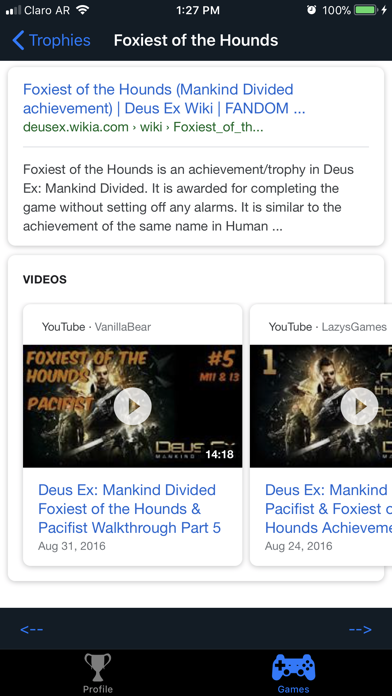 Trophy Hunter For Playstation By Dario Gasquez Ios United States Searchman App Data Information