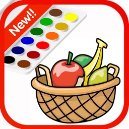 Happy Coloring Painting of Fruits