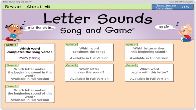 Letter Sounds Song & Game Lite(圖5)-速報App