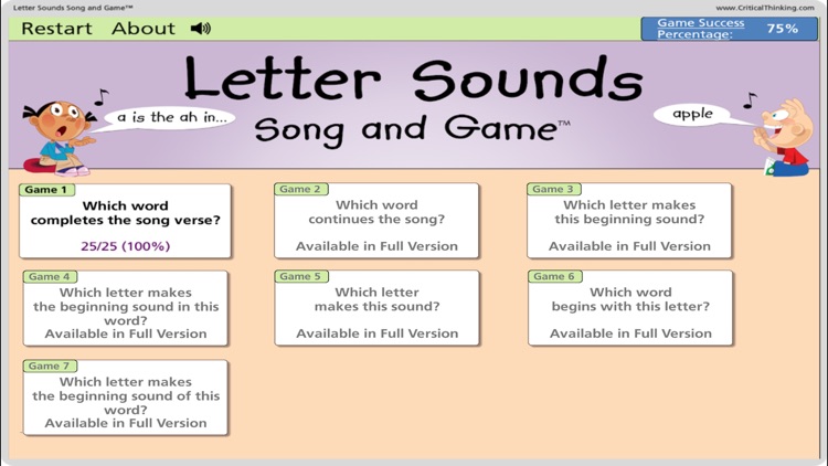 Letter Sounds Song & Game Lite screenshot-4