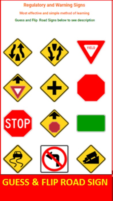 OH BMV Road Sign Flashcards screenshot 3