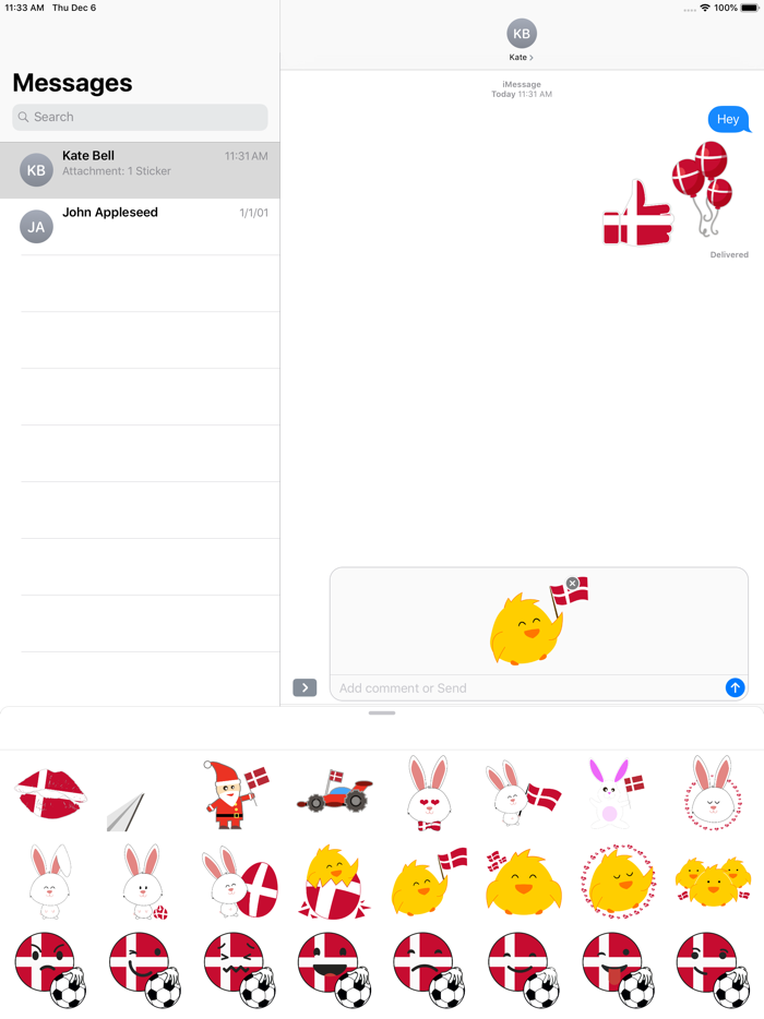 Dannebrog 800 stickers