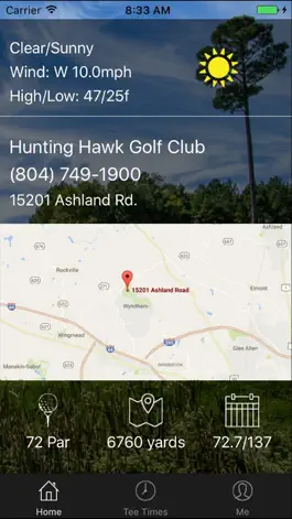 Game screenshot Hunting Hawk Golf Tee Times apk