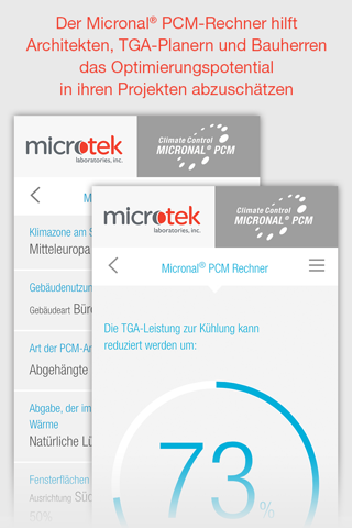 Micronal® PCM App screenshot 2