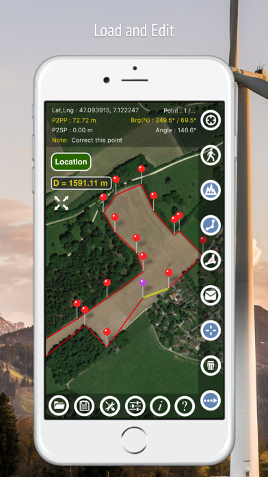 Planimeter - Field Area Measure on Map and by GPS Tracking Screenshot 6