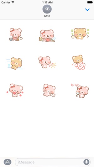 Love and Bear BearMoji Sticker(圖3)-速報App