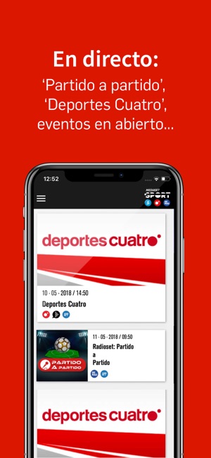 Mediaset Sport-Deportes Cuatro im App Store Mediaset Sport-Deportes Cuatro im App Store
