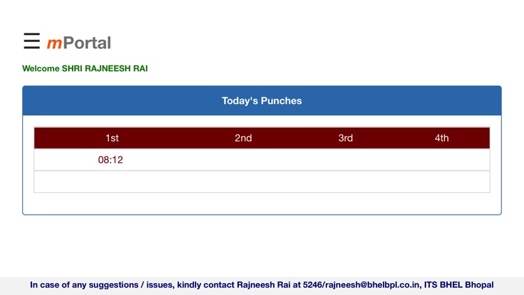 mPortal BHEL