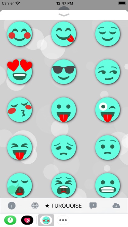 TURQUOISE Emoji • Stickers