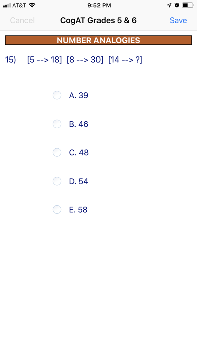 CogAT Grades 5 & 6 screenshot 4